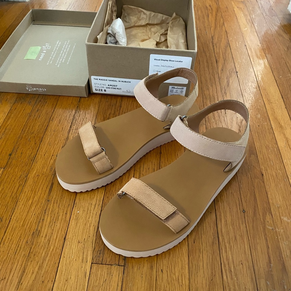 NIB Madewell Maggie Sandal in Nubuck